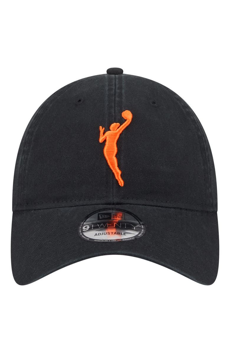 New Era Unisex New Era Black WNBA Core Alt Logo 9TWENTY Adjustable Hat, Alternate, color, Black