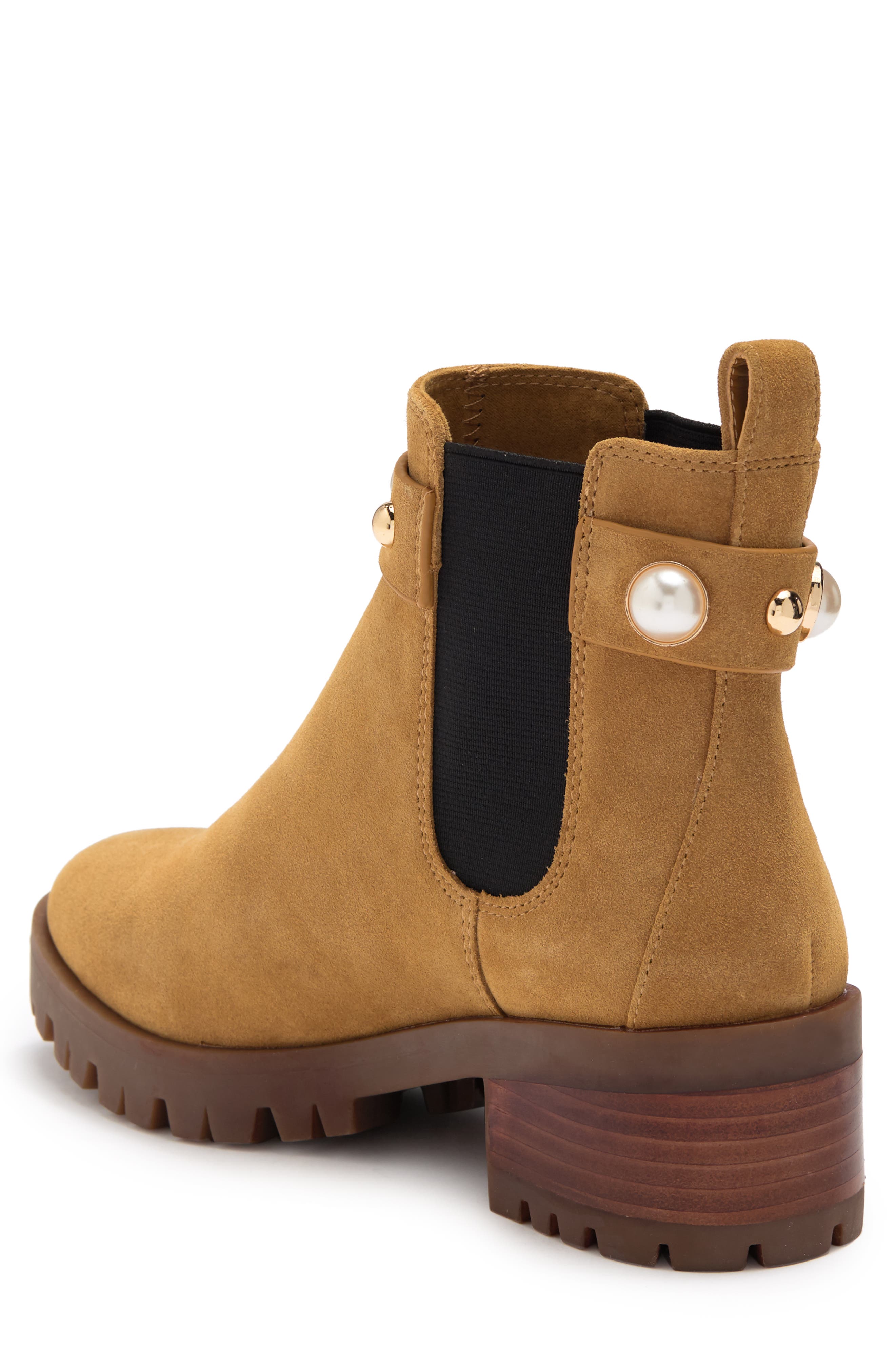 Pola Studded Chelsea Bootie, Alternate, color, TAN