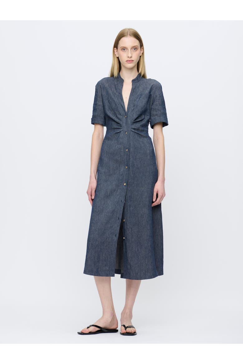 Noor A-Line Shirtdress, Alternate, color, Indigo Blue