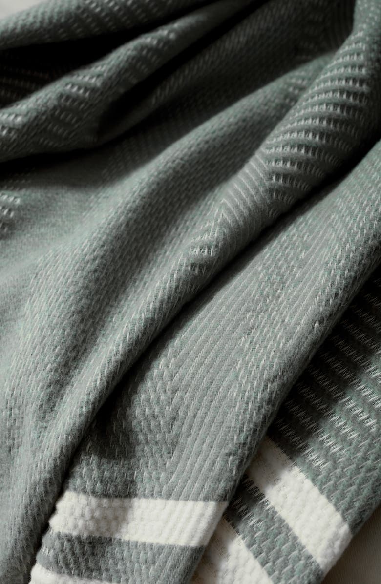 Coyuchi Cirrus Organic Cotton Throw Blanket, Alternate, color, Cypress