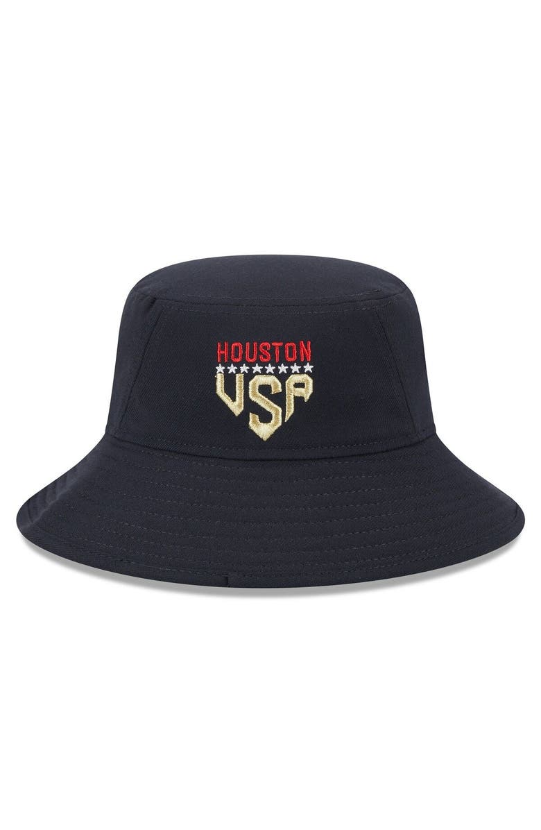 New Era Men's New Era  Navy Houston Astros 2023 Fourth of July Bucket Hat, Alternate, color, Navy