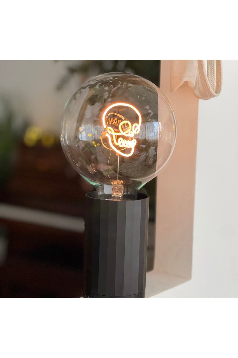 Skull Portable Table Lamp, Alternate, color, Olive