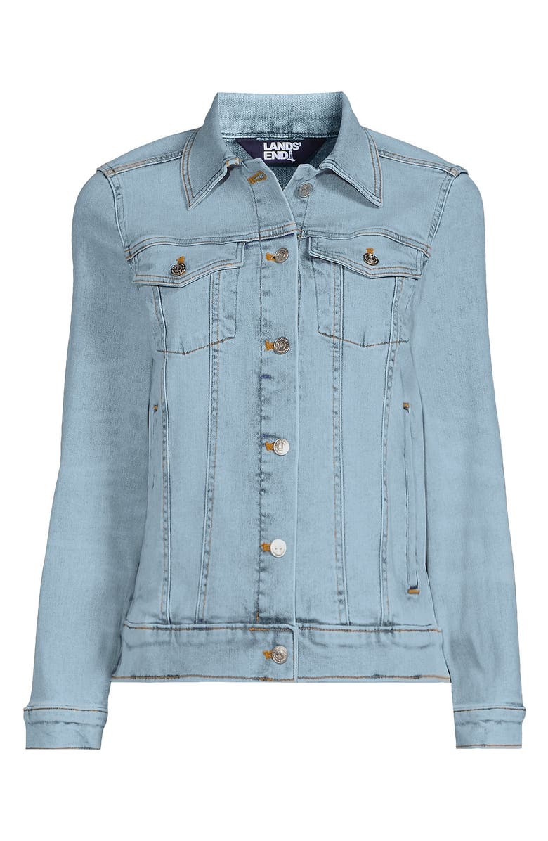 Lands' End Denim Trucker Jacket, Alternate, color, 