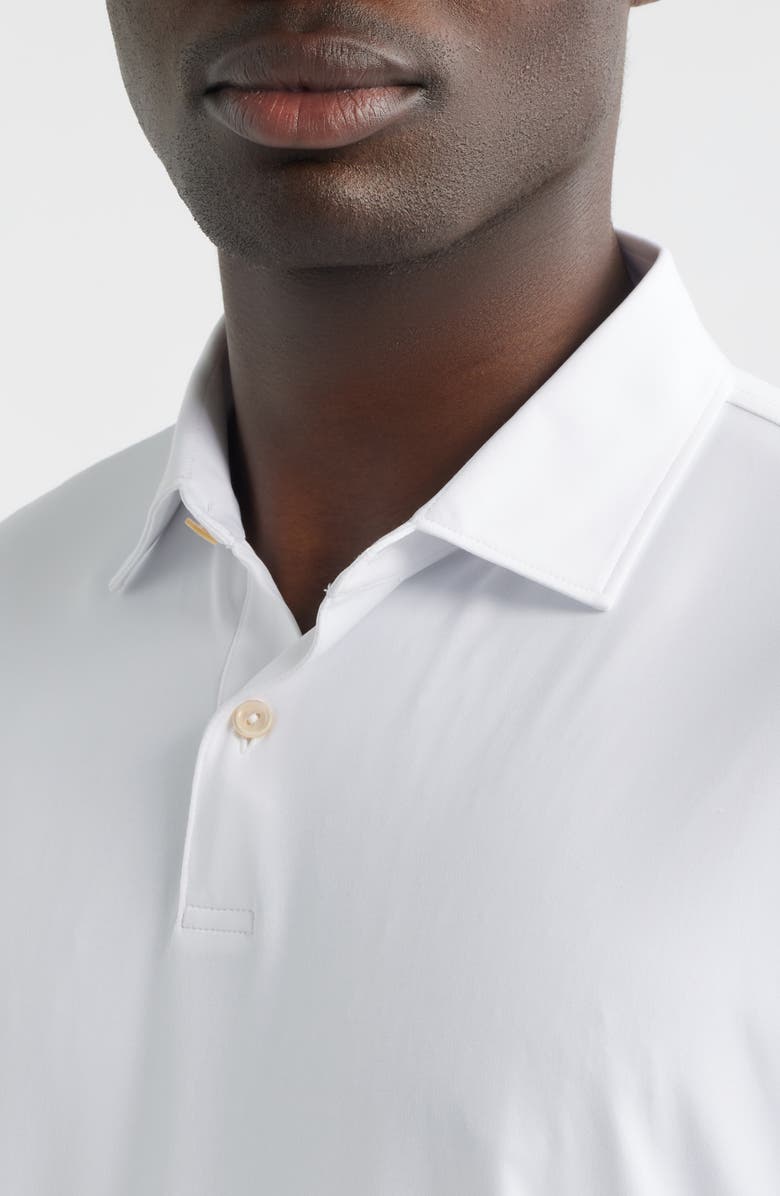 Peter Millar Featherweight Long Sleeve Performance Polo, Alternate, color, White