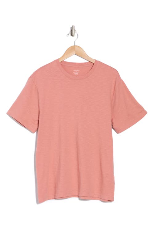 14th & Union Slub Cotton Crewneck T-shirt In Pink Desert