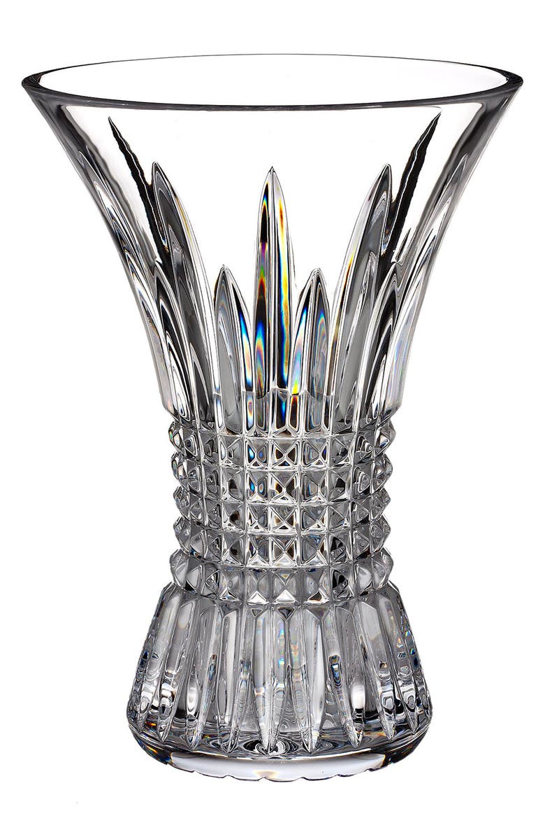Waterford Lismore Diamond Lead Crystal Vase, Alternate, color, Clear
