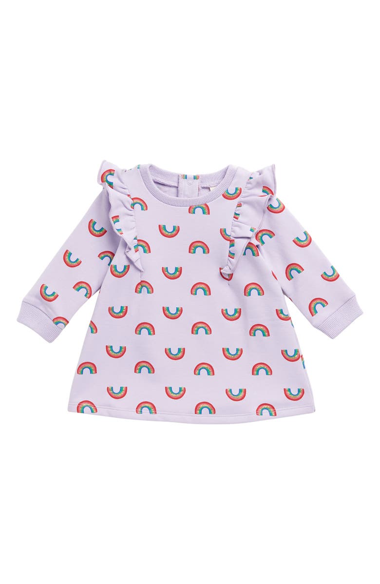 Tucker + Tate Ruffle Fleece Dress, Main, color, 