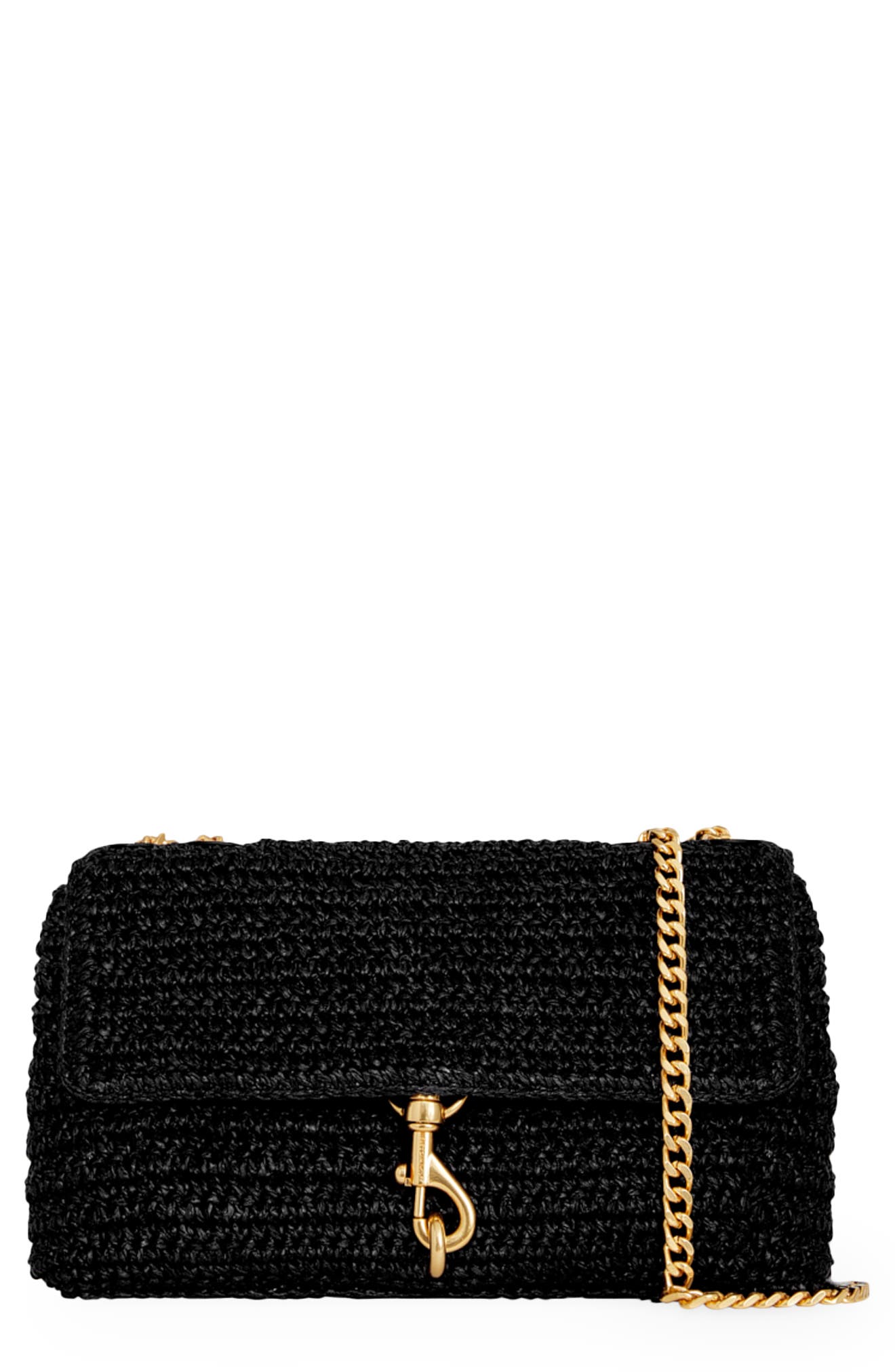 Rebecca Minkoff Medium Edie Straw Convertible Crossbody Bag, Main, color, 