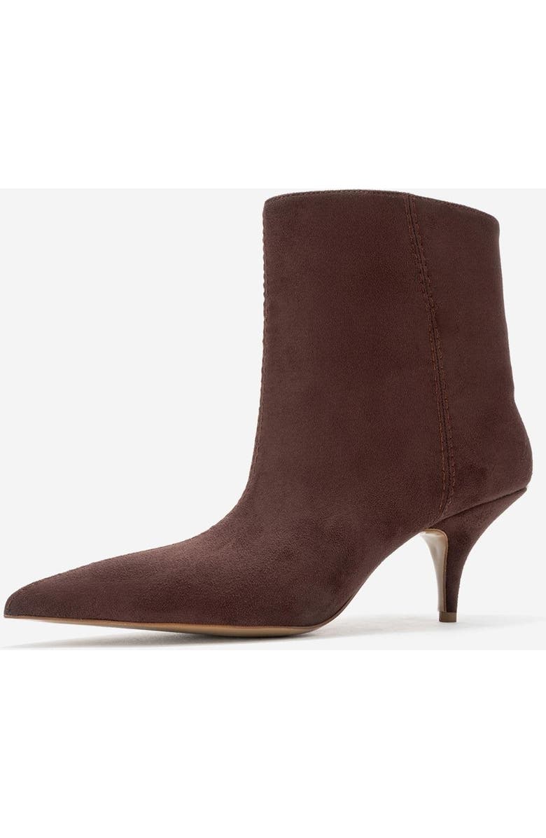 Prologue Shoes Brivelle Pointed Toe Boot, Alternate, color, Brown Suede Faux Leather