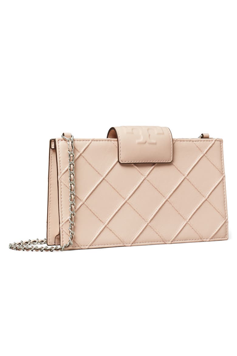 Mini Fleming Soft Quilted Leather Wallet on a Chain, Alternate, color, SOFT PINK