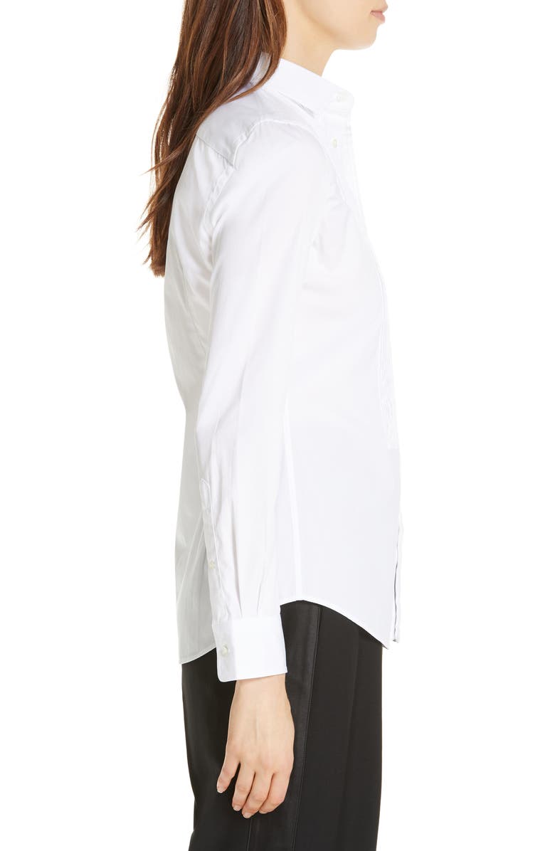 Polo Ralph Lauren Kendal Tuxedo Cotton Shirt, Alternate, color,