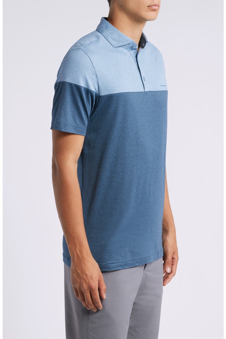 Heater Pro Colorblock Performance Golf Polo, Alternate, color, LIGHT TEAL
