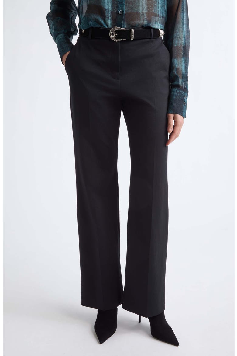 Straight Leg Pants, Main, color, 22 BLACK