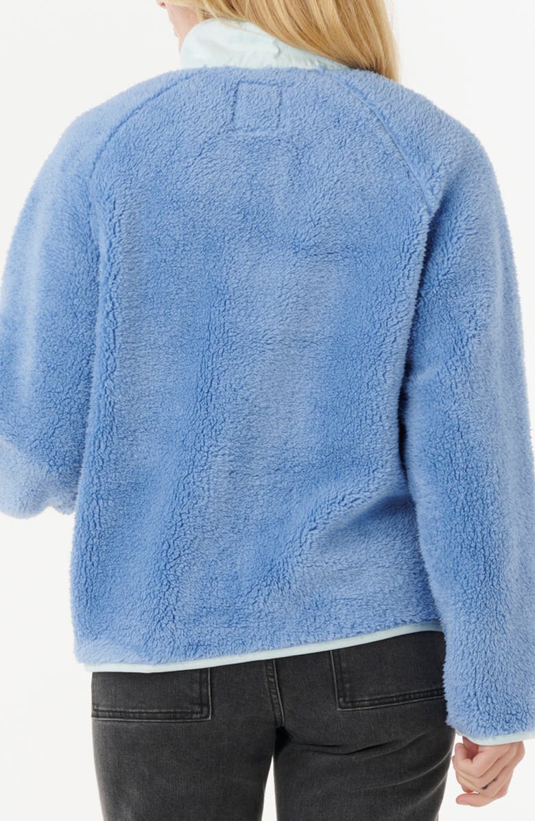 Rip Curl Shore Break Polar Fleece Zip Up Jacket, Alternate, color, Blue