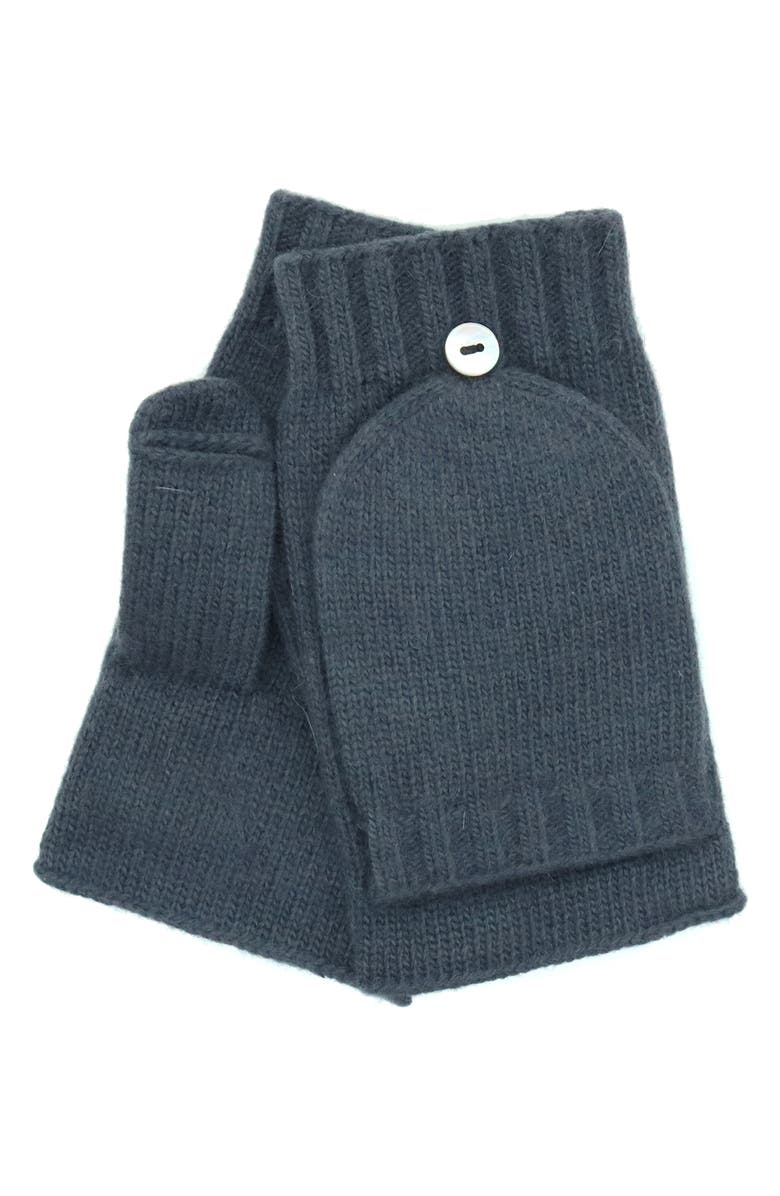 Portolano Flip Top Fingerless Gloves, Main, color, Dark Slate