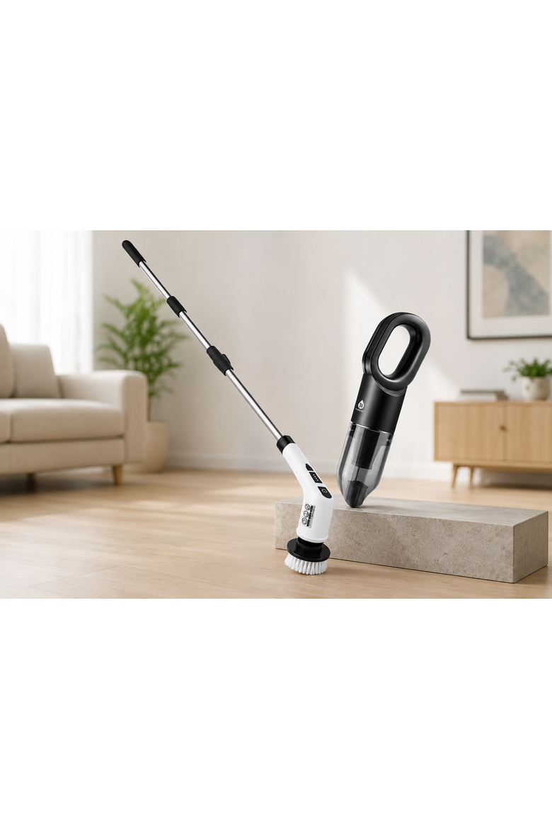 Cleaning Duo Portable Vacuum & Power Scrubber, Alternate, color, Black
