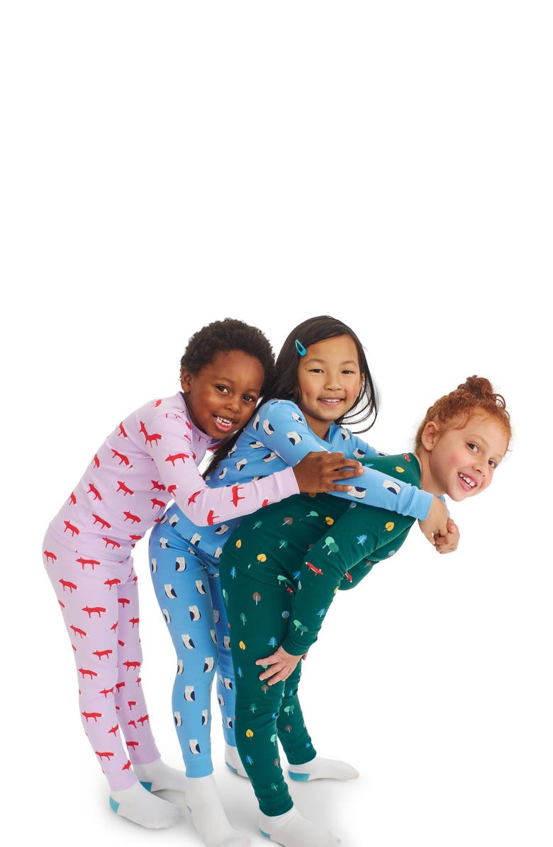 Primary Kids Organic Long Sleeve Pj Top, Alternate, color, 