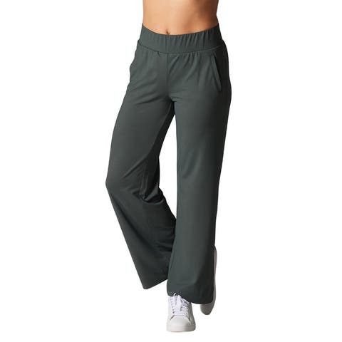 Brushed Tec Knit Wide Leg Pant