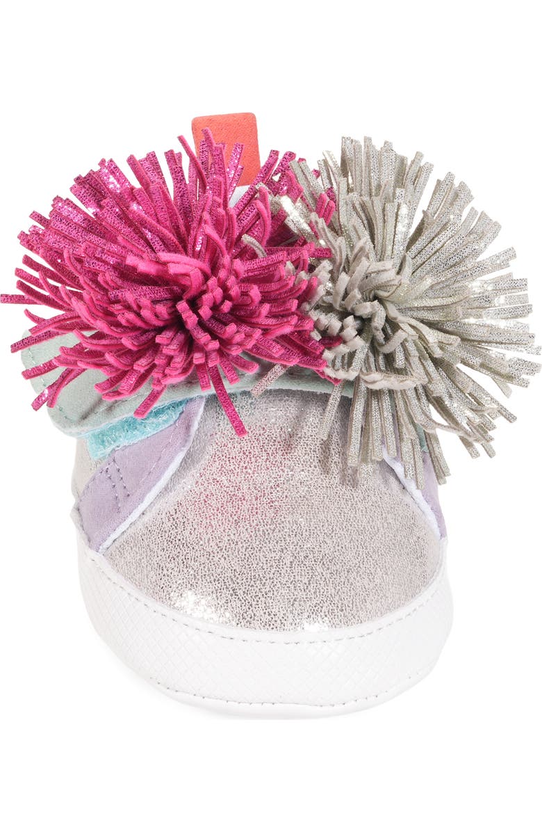 Kurt Geiger London Laney Fringe Sneaker, Alternate, color, Silver Multi