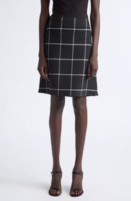 Courrèges Windowpane Check Skirt