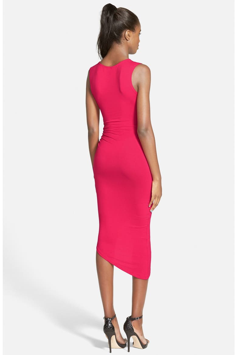 ASTR Knotted Body-Con Dress, Alternate, color, FUCHSIA