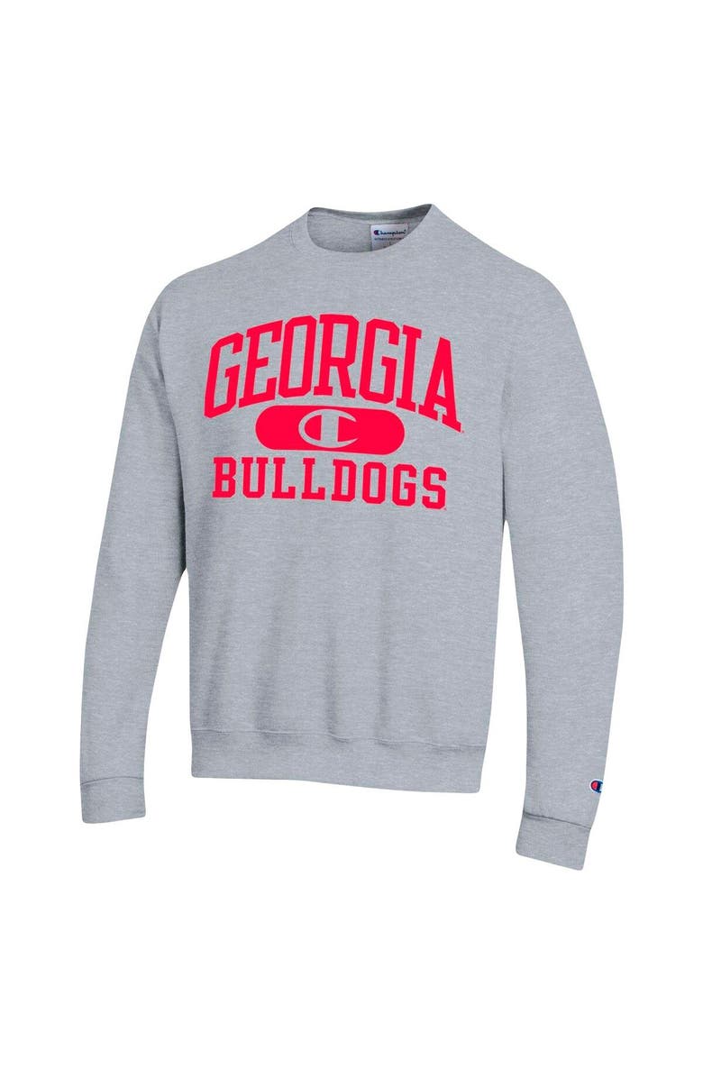 Champion Men's Champion Heather Gray Georgia Bulldogs Arch Pill Sweatshirt, Alternate, color, 