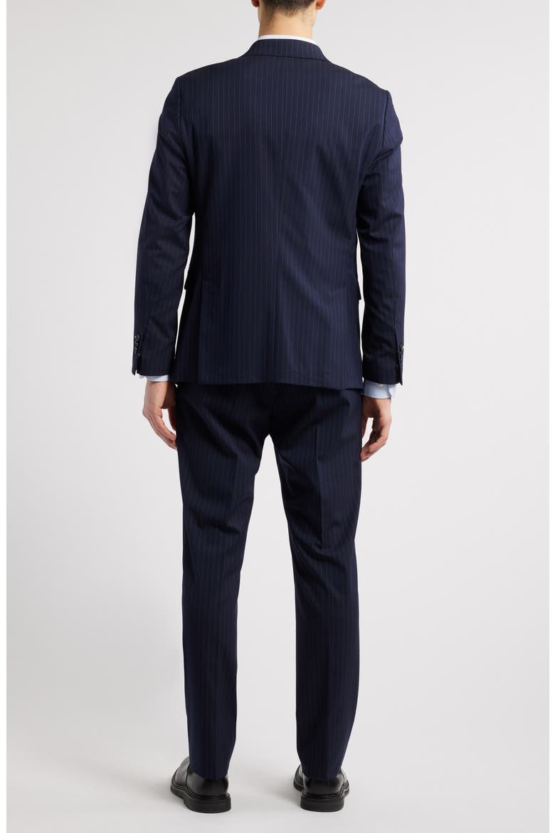 Modern Fit Pinstripe Two-Piece Suit, Alternate, color, NAVY STRIPE