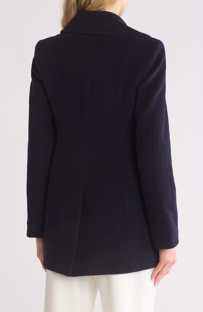 Fleurette Classic Wool Blend Peacoat, Alternate, color, Navy