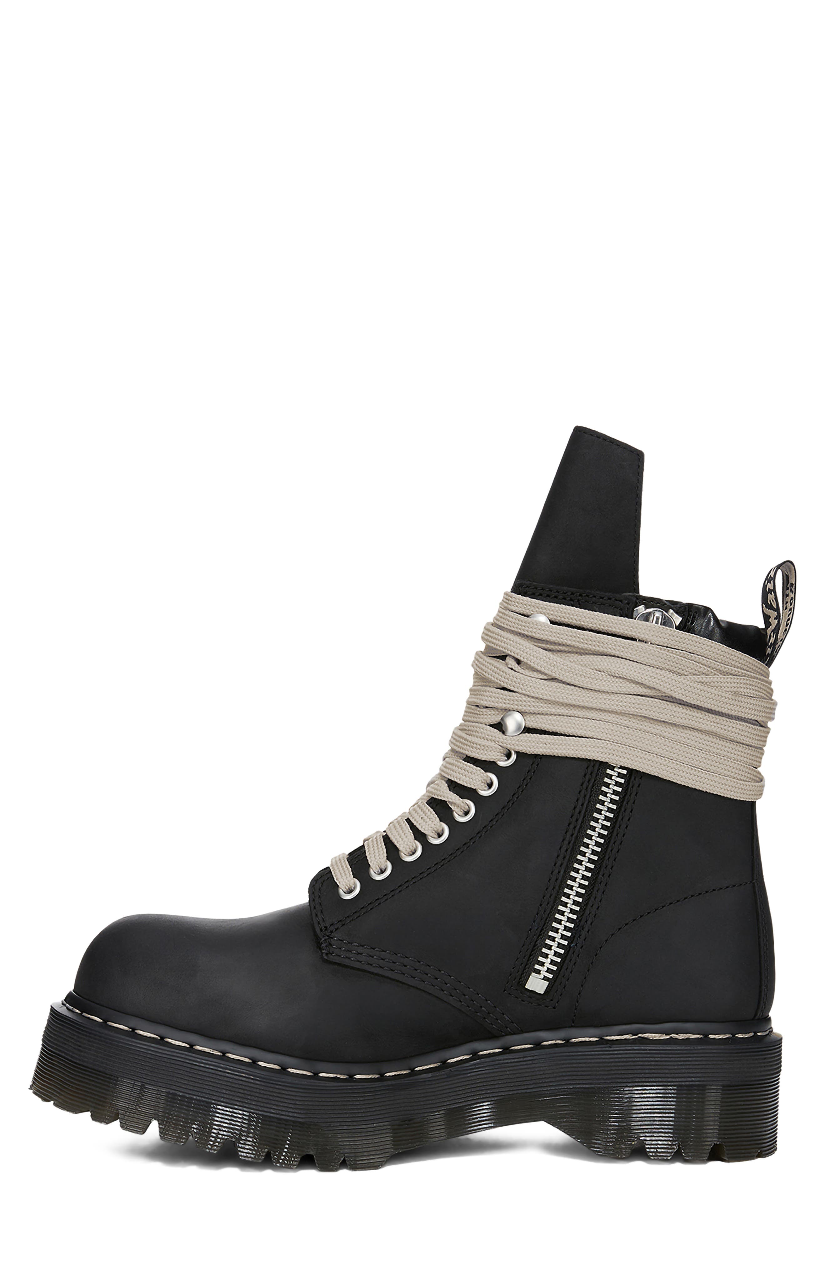 x Dr. Martens Quad Sole Steel Toe Boot, Alternate, color, BLACK