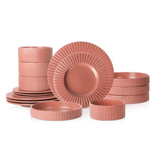 Christian Siriano Lusso Stoneware 32-piece Dinnerware Set