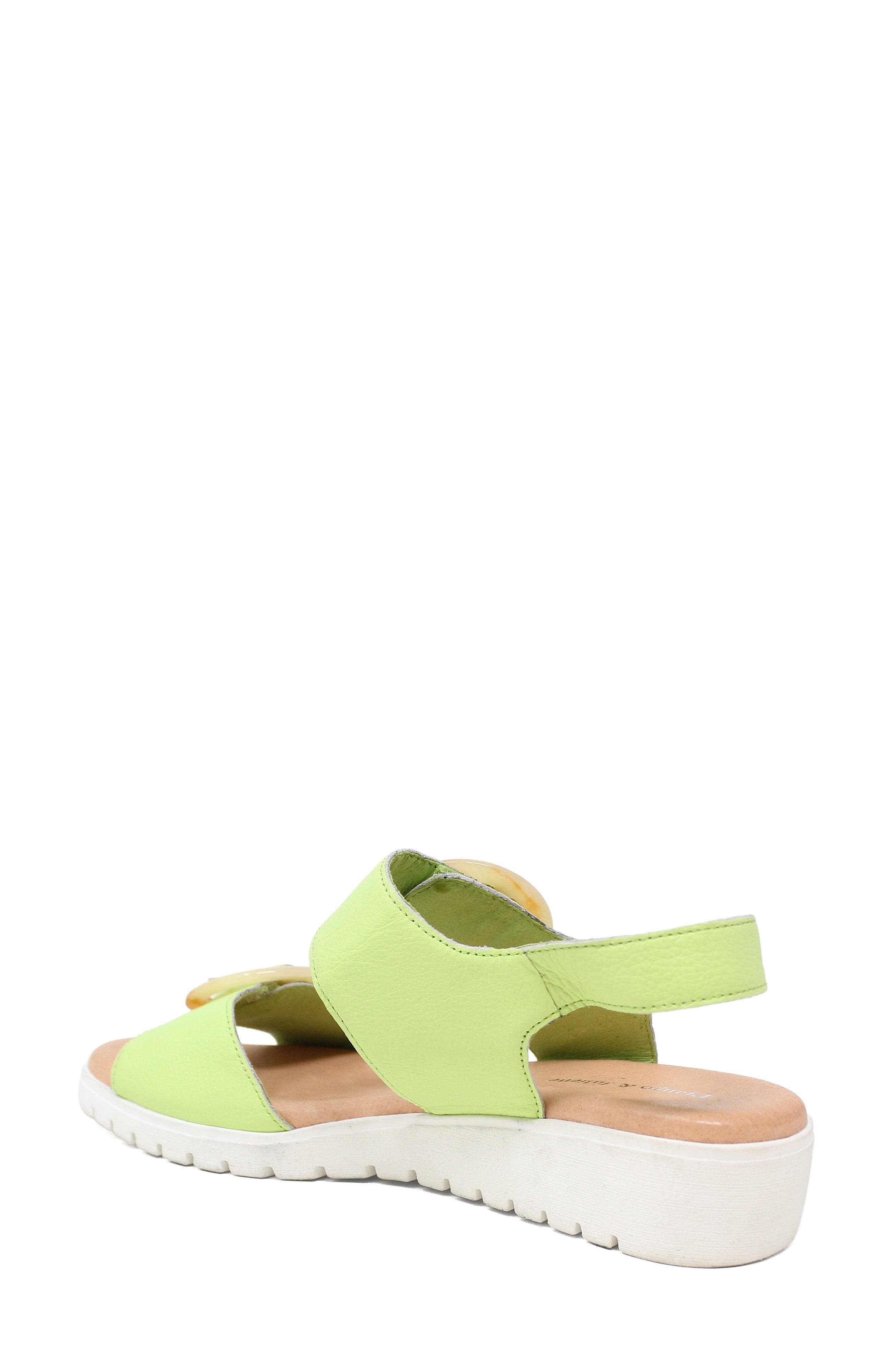 Meldrick Low Wedge Sandal, Alternate, color, LIGHT CITRUS-WHITE SOLE