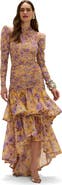PatBO Peony Asymmetrical Midi Skirt