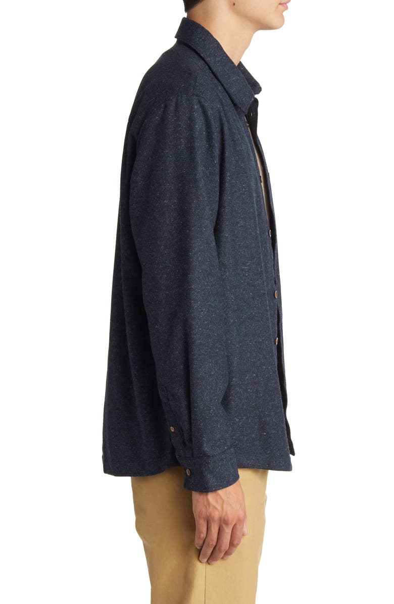 NN07 5303 Hans Neppy Button-Up Overshirt, Alternate, color, Navy Blue