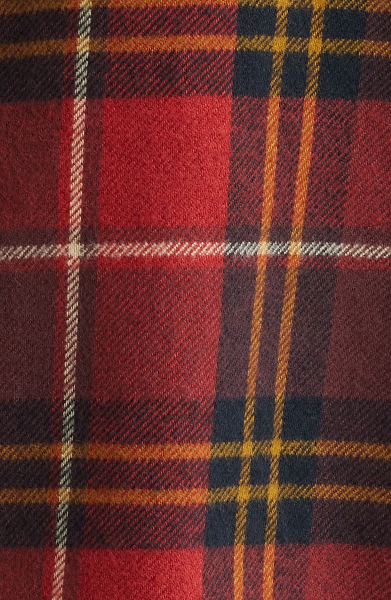 Pendleton Burnside Plaid Flannel Button-Up Shirt, Alternate, color, Red Multi Plaid