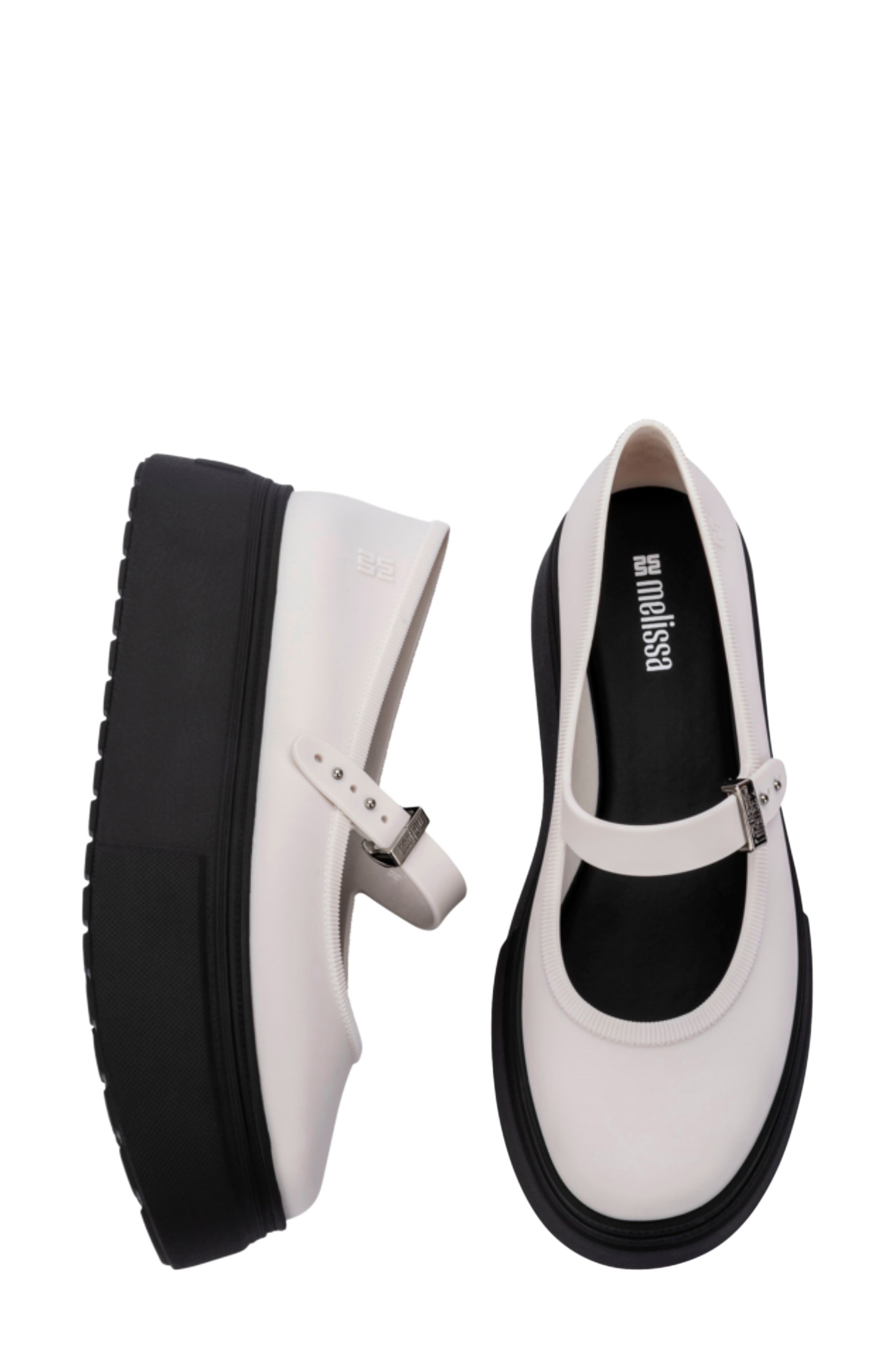 Soft Ballerina Platform Mary Jane, Alternate, color, BLACK/WHITE
