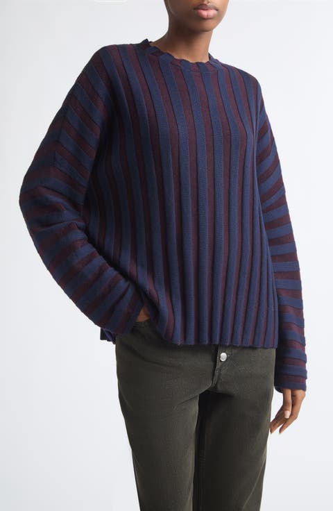 Keyboard Stripe Merino Wool Sweater