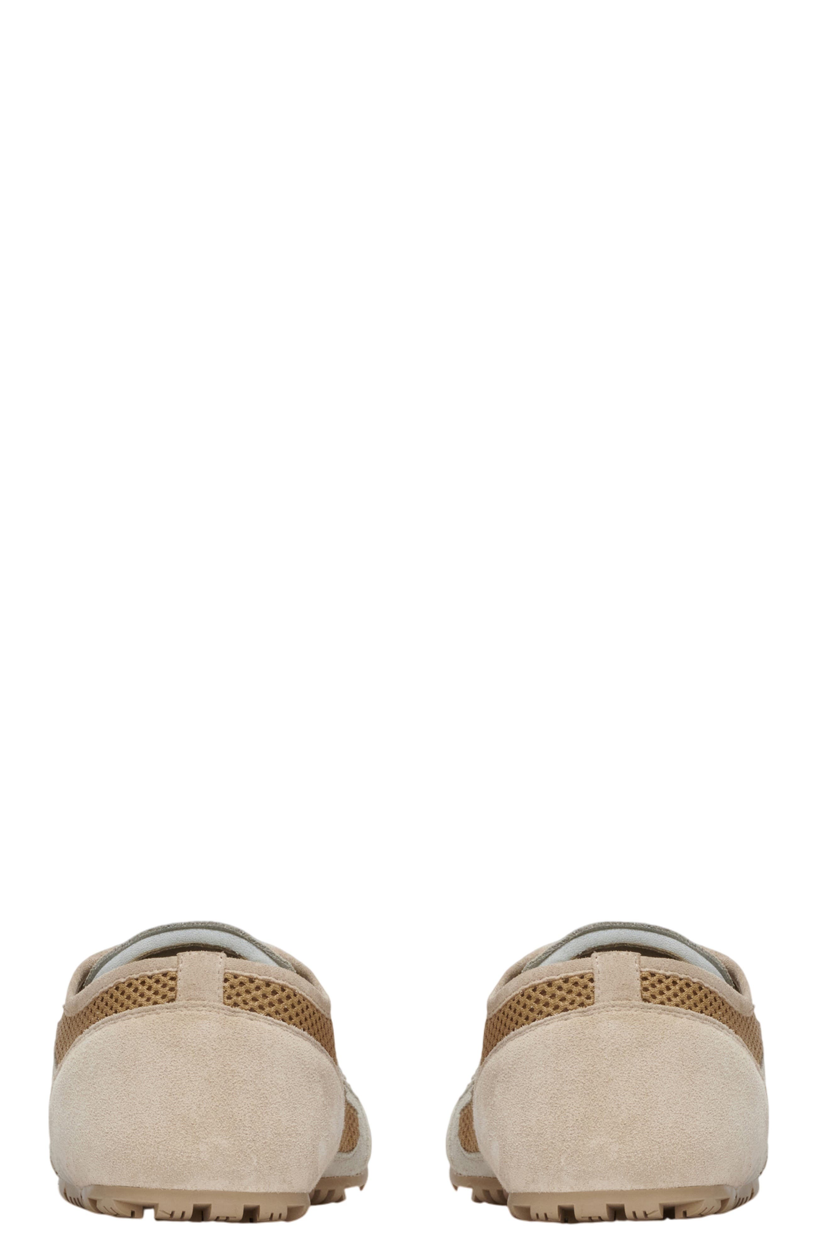 Balmain Racer 45 trainers in mesh and suede leather, Alternate, color, Beige