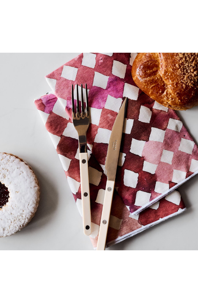 Goldie Home Pink Diamonds Napkin Set of 4, Alternate, color, Pink