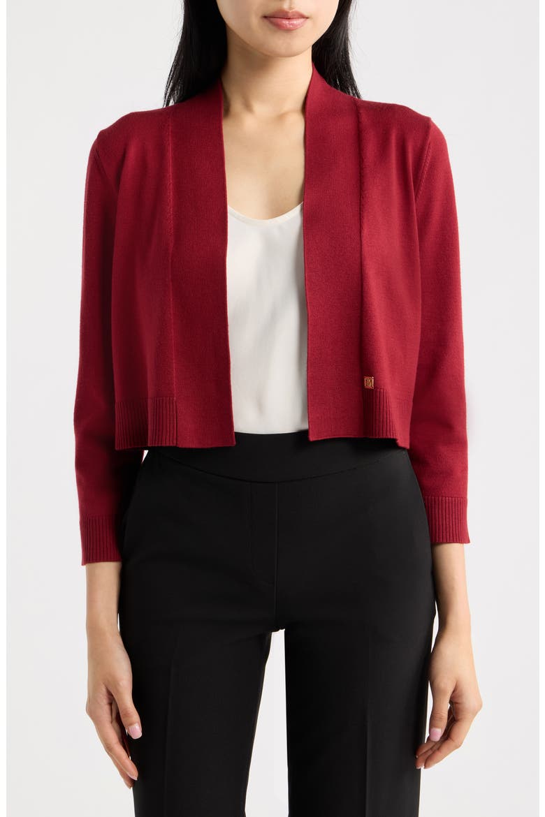 Kissing Front Crop Shrug, Main, color, NEW BURGUNDY