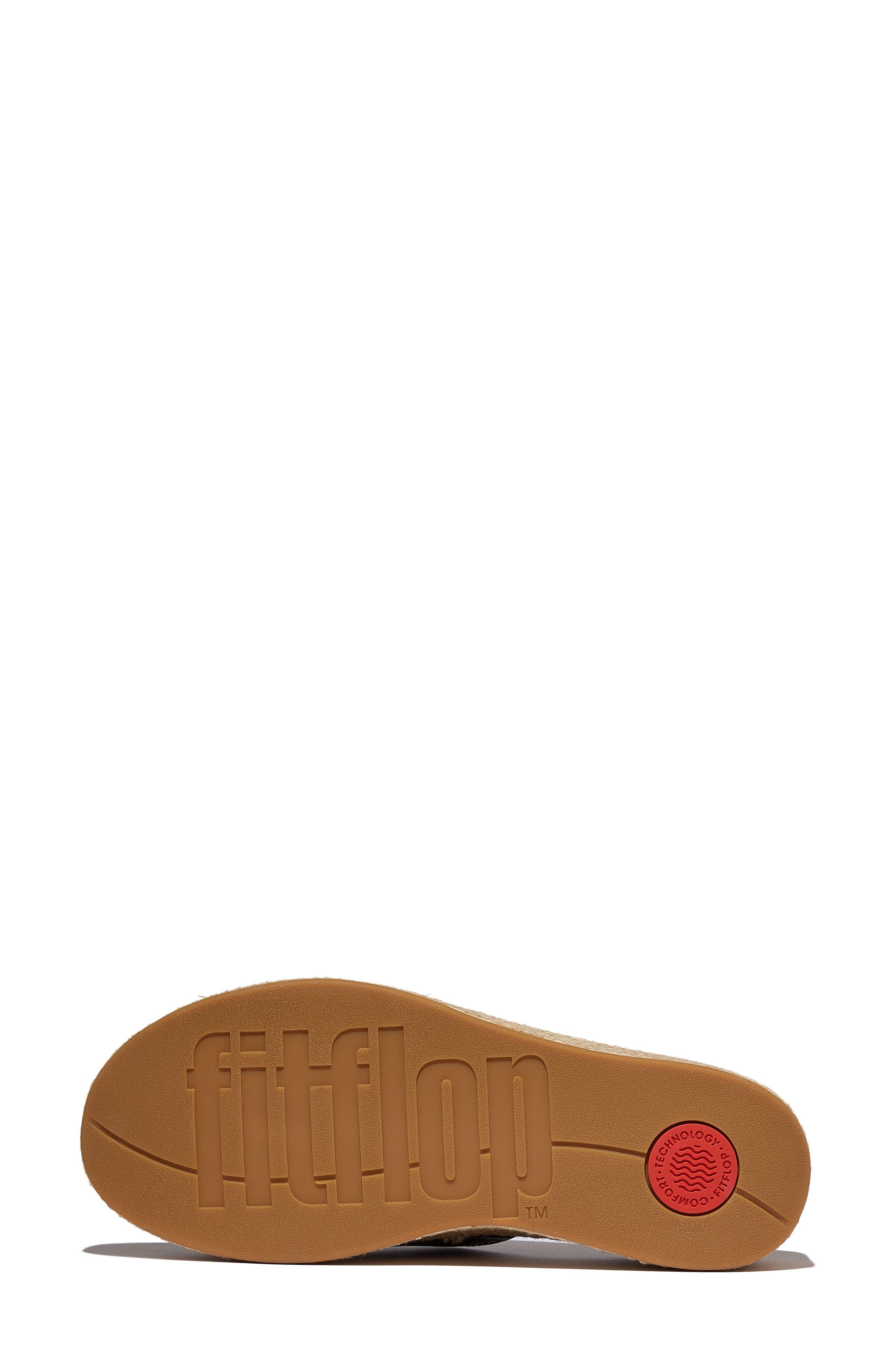 FitFlop Platform Espadrille Slide Sandal, Alternate, color, Metallic Chocolate Brown