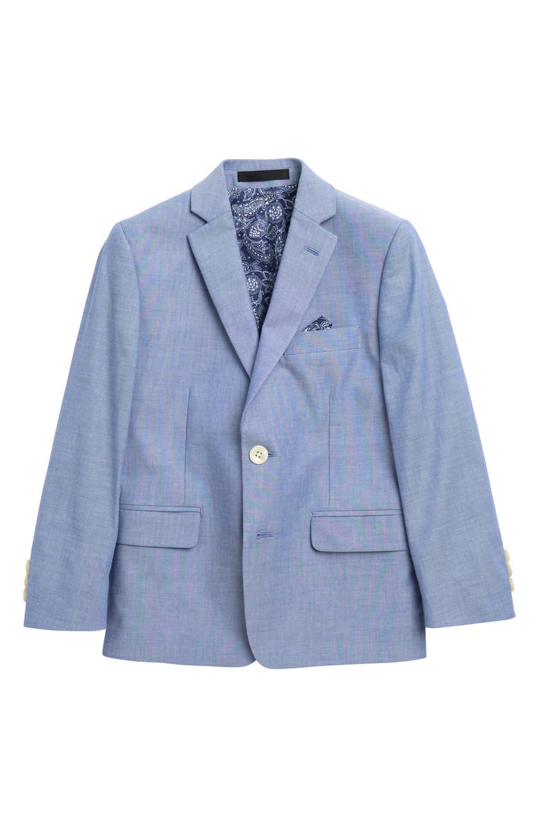 Ralph Lauren Kids' Two Button Cotton Chambray Sport Coat, Main, color, 