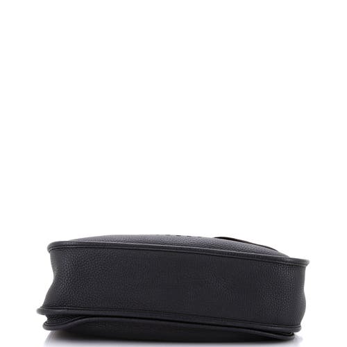 Pre-owned Hermes Hermes Evelyne Bag Gen Iii Clemence Gm In Black