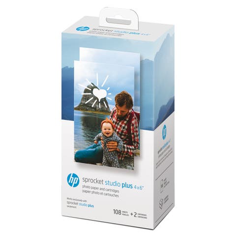 Sprocket Studio Plus 4x6 Photo Paper (108 Sheets & 2 Cartridges)