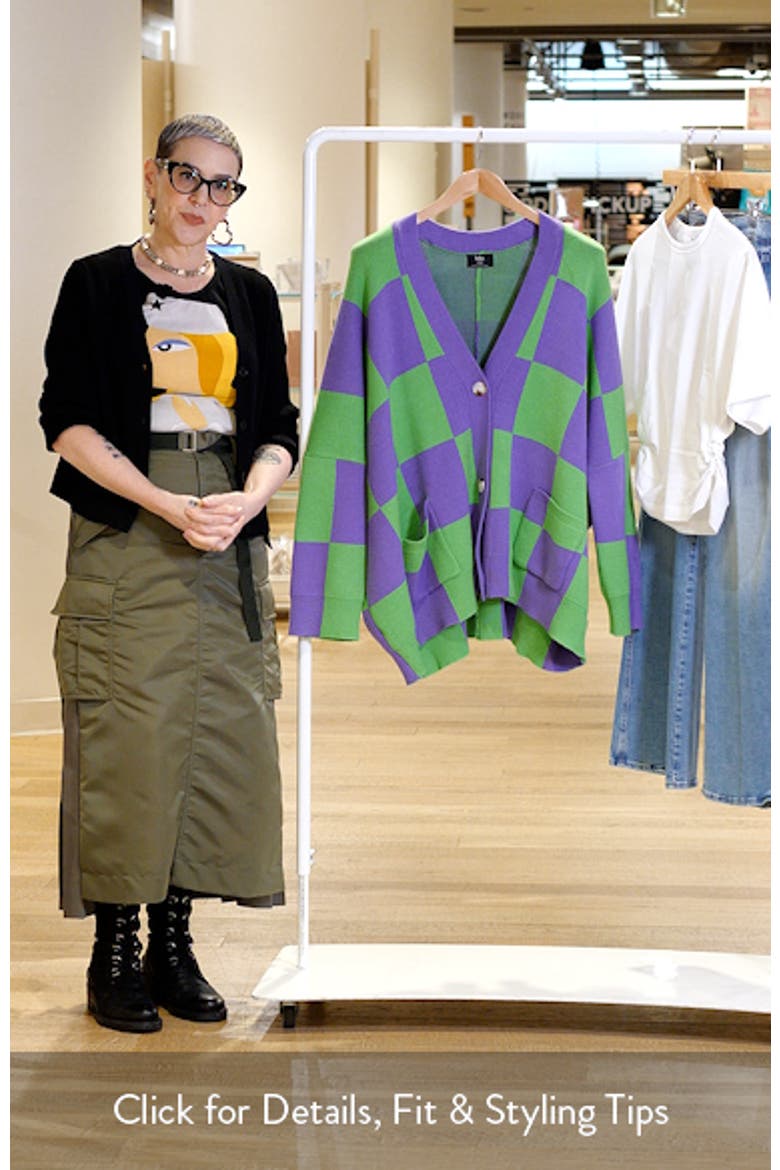 Love You Oversize Checkered Cardigan video