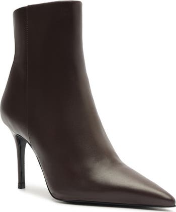 Mikki Casual Pointed Toe Genuine Calf Hair Bootie