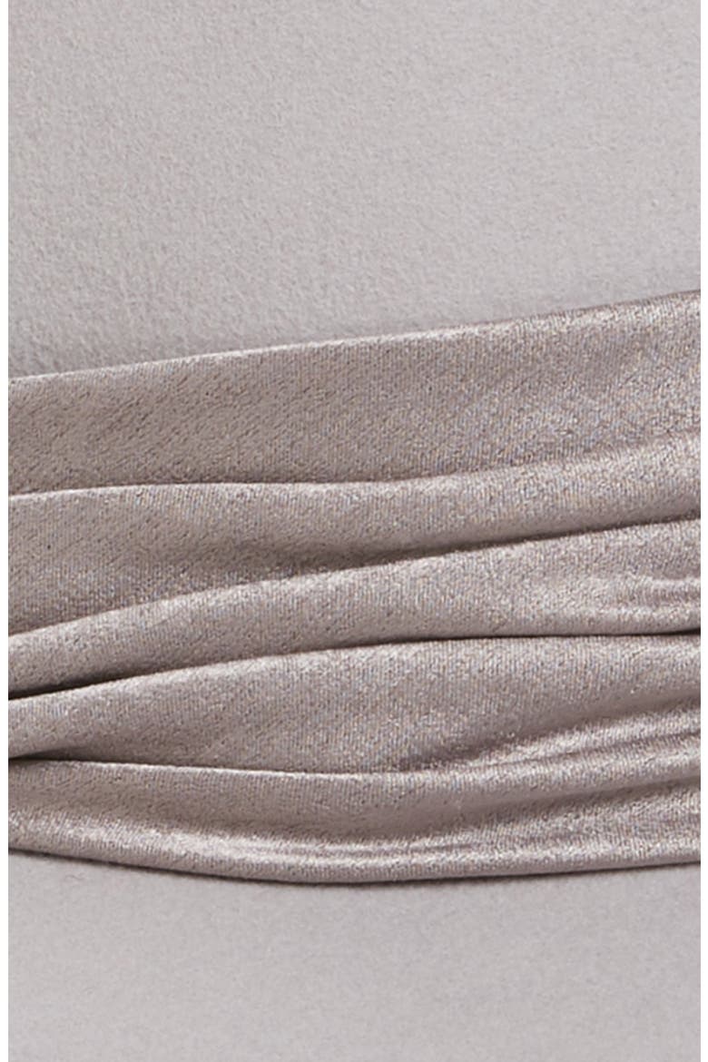 Emmanuelle Satin Trim Wool Hat, Alternate, color, LIGHT GREY