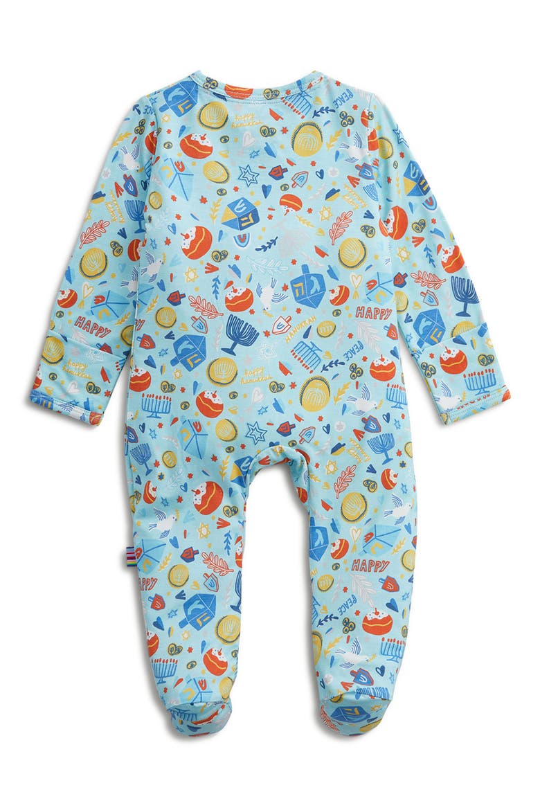 Kids' Latke Fun Modal Footie Pajamas, Alternate, color, LTKFN