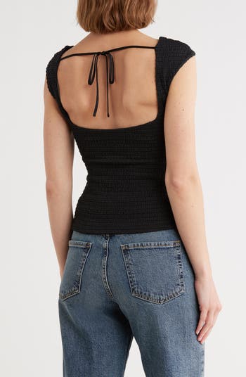 Textured Smocked Top