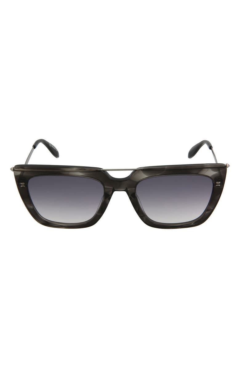 McQueen 54mm Cat Eye Sunglasses, Main, color,