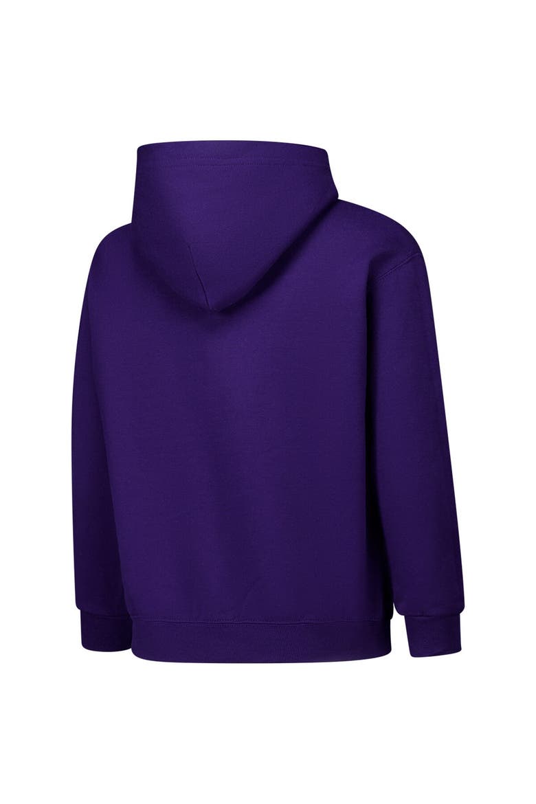 Youth Champion Purple LSU Tigers Campus Pullover Hoodie, Alternate, color, Purple